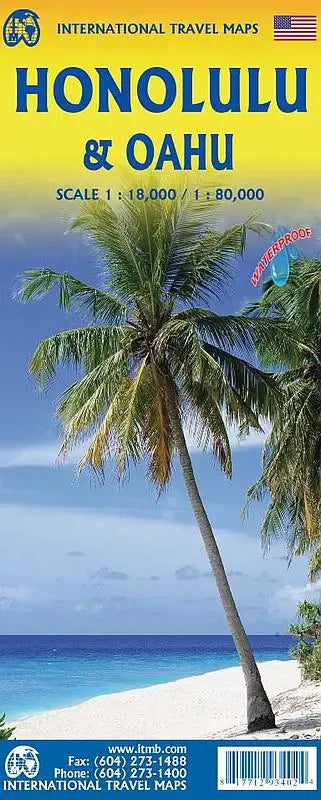 Honolulu & Oahu Travel Map