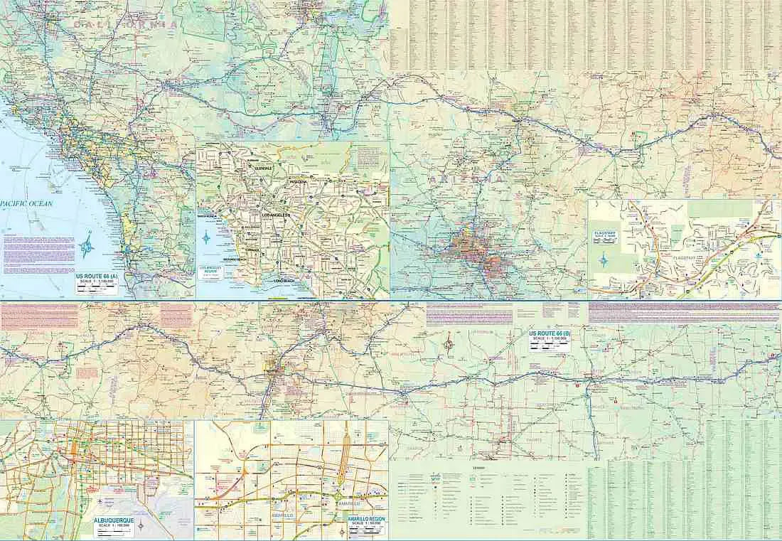 Route 66 Travel Map