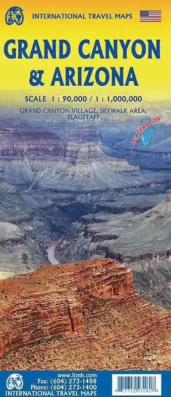 Grand Canyon & Arizona Travel Guide Map