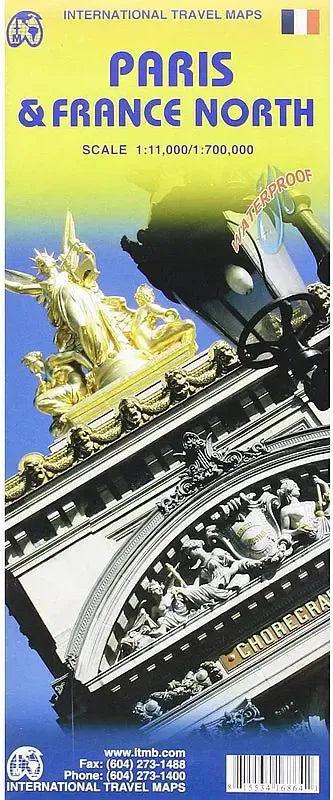 Paris & France North Travel Map