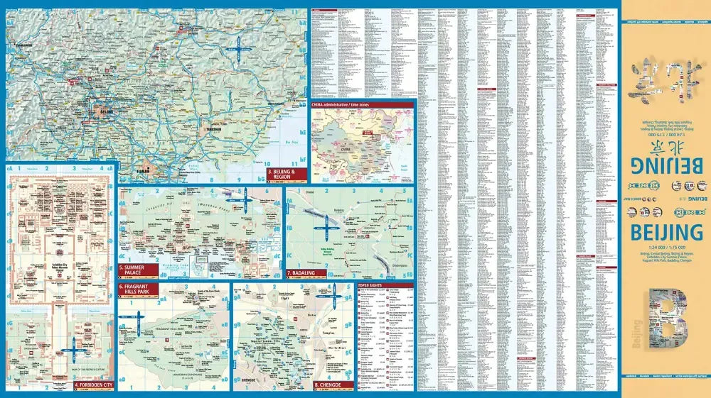 Beijing Laminated City Map l Borch
