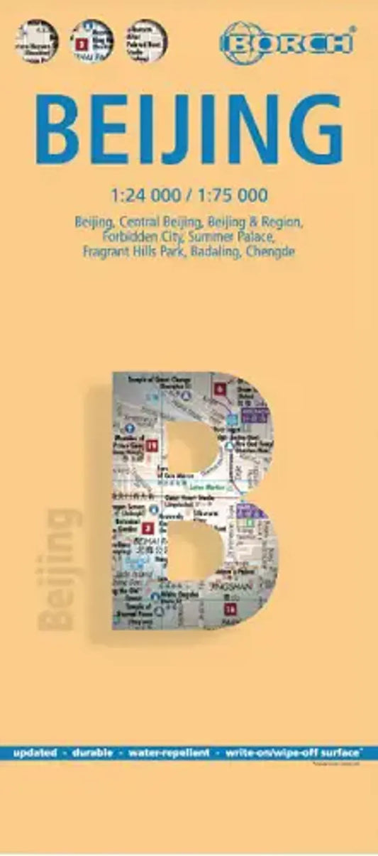 Beijing Laminated City Map l Borch