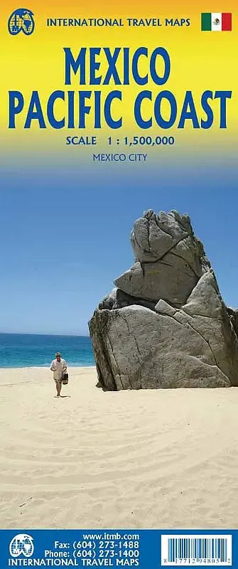 Mexico Pacific Coast Travel Map