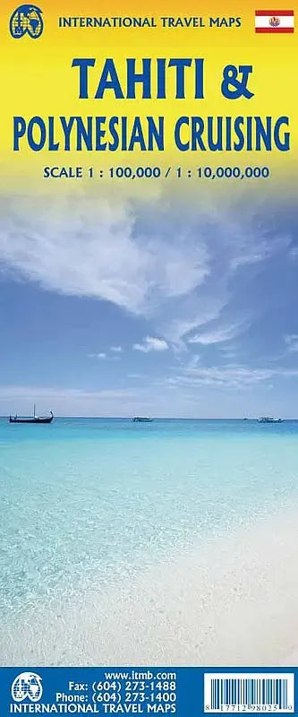Tahiti & Polynesian Islands Cruising Travel Map