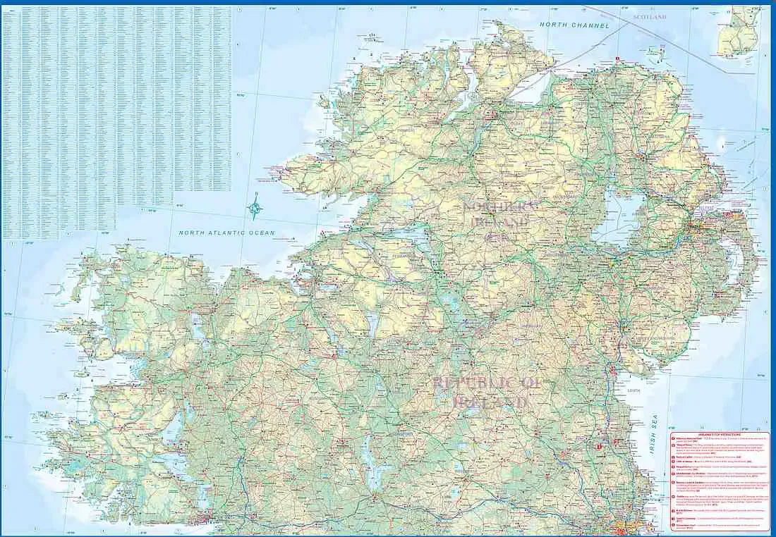 Ireland Travel Map