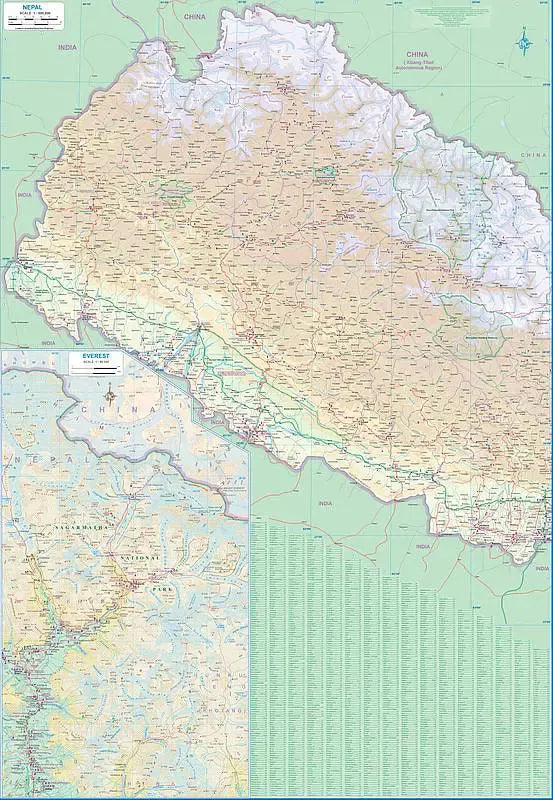 Nepal Travel Map