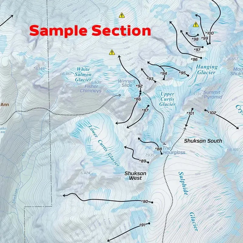 Backcountry Skiing Mount Baker Atlas & Map