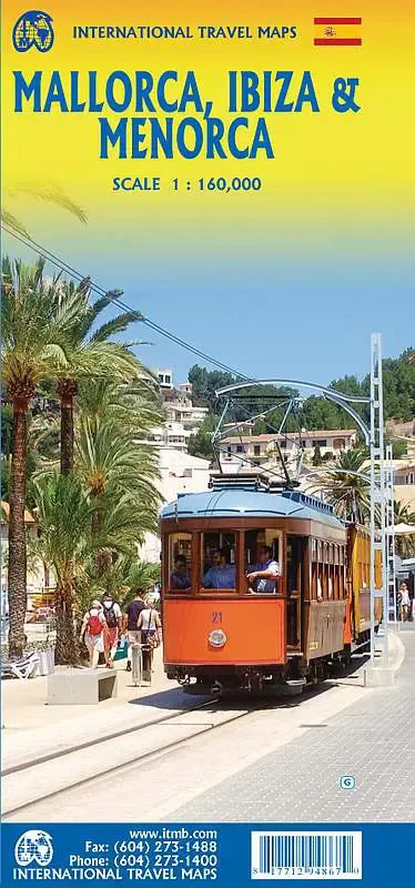 Mallorca & Ibiza Travel Map
