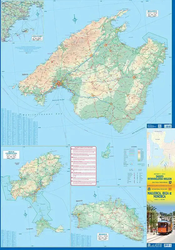 Mallorca & Ibiza Travel Map