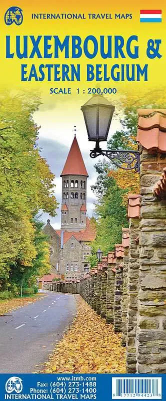 Luxembourg & Eastern Belgium Travel Map