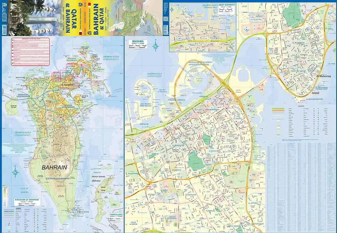 Qatar & Bahrain Travel Map