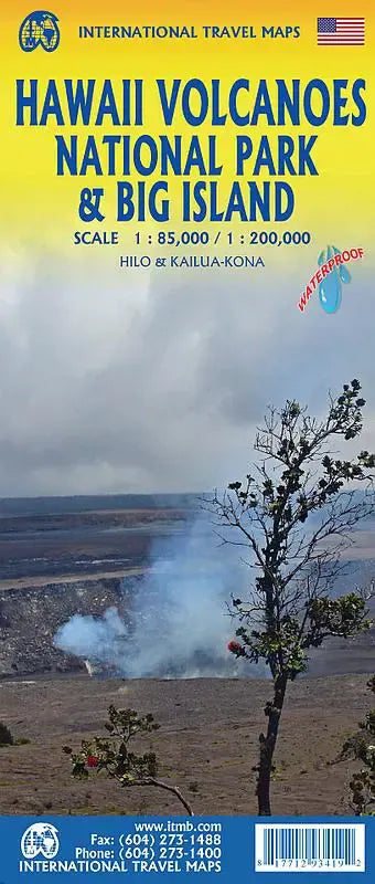 Hawaii Volcanoes National Park & Big Island Travel Map