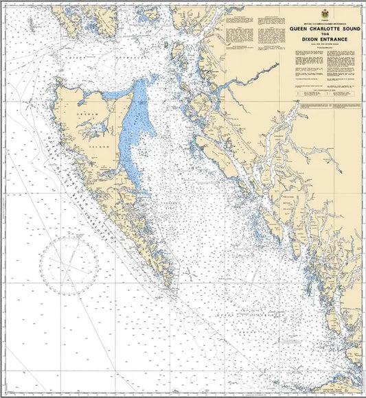 Canadian Chart 3002, Queen Charlotte Sound to Dixon Entrance