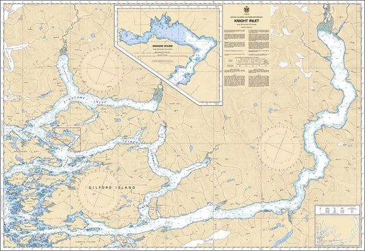 Canadian Chart 3515, Knight Inlet