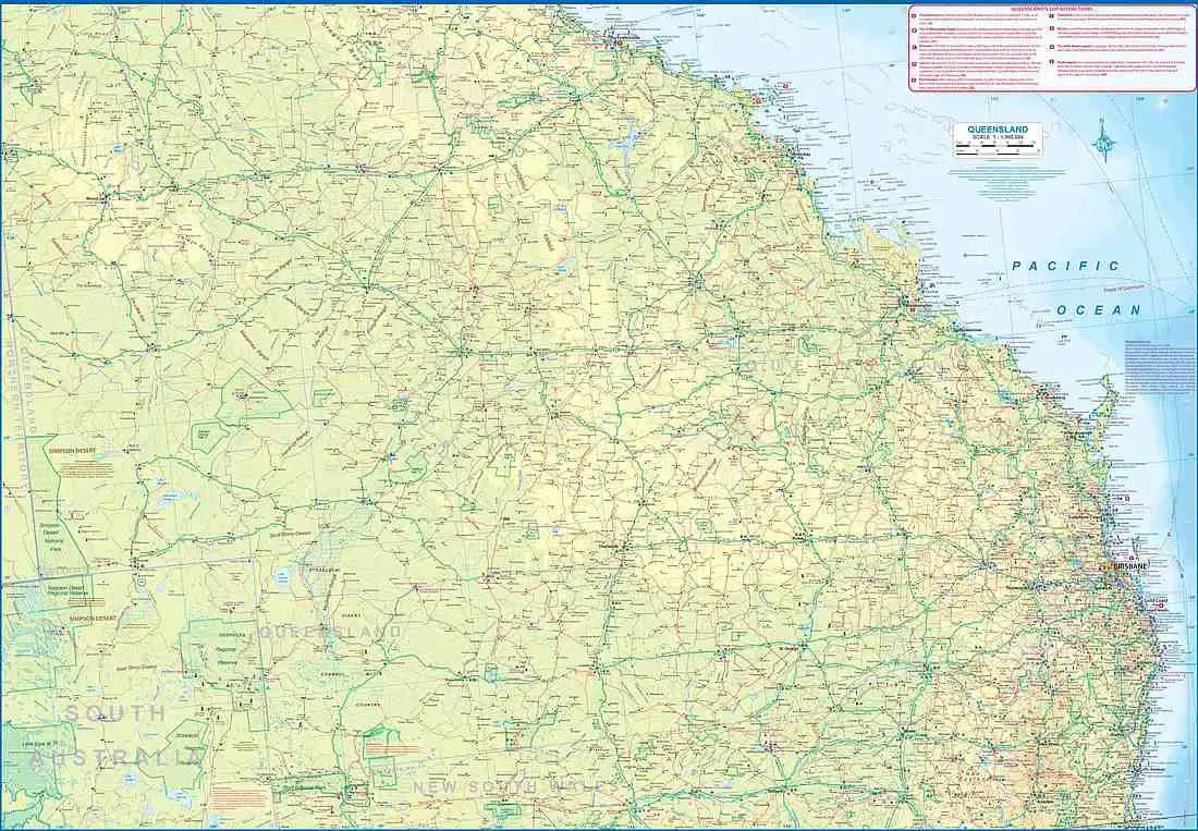Queensland Travel Map