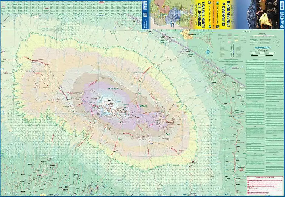 Kilimanjaro & North Tanzania Travel Map
