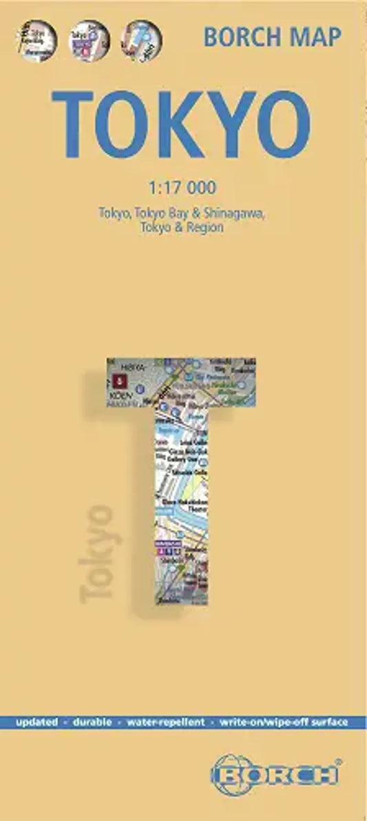 Tokyo Laminated City Street Map l Borch