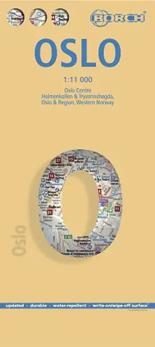 Oslo Laminated City Street Map l Borch