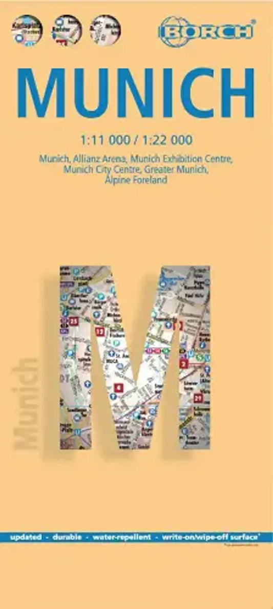 Munich Laminated City Street Map l Borch