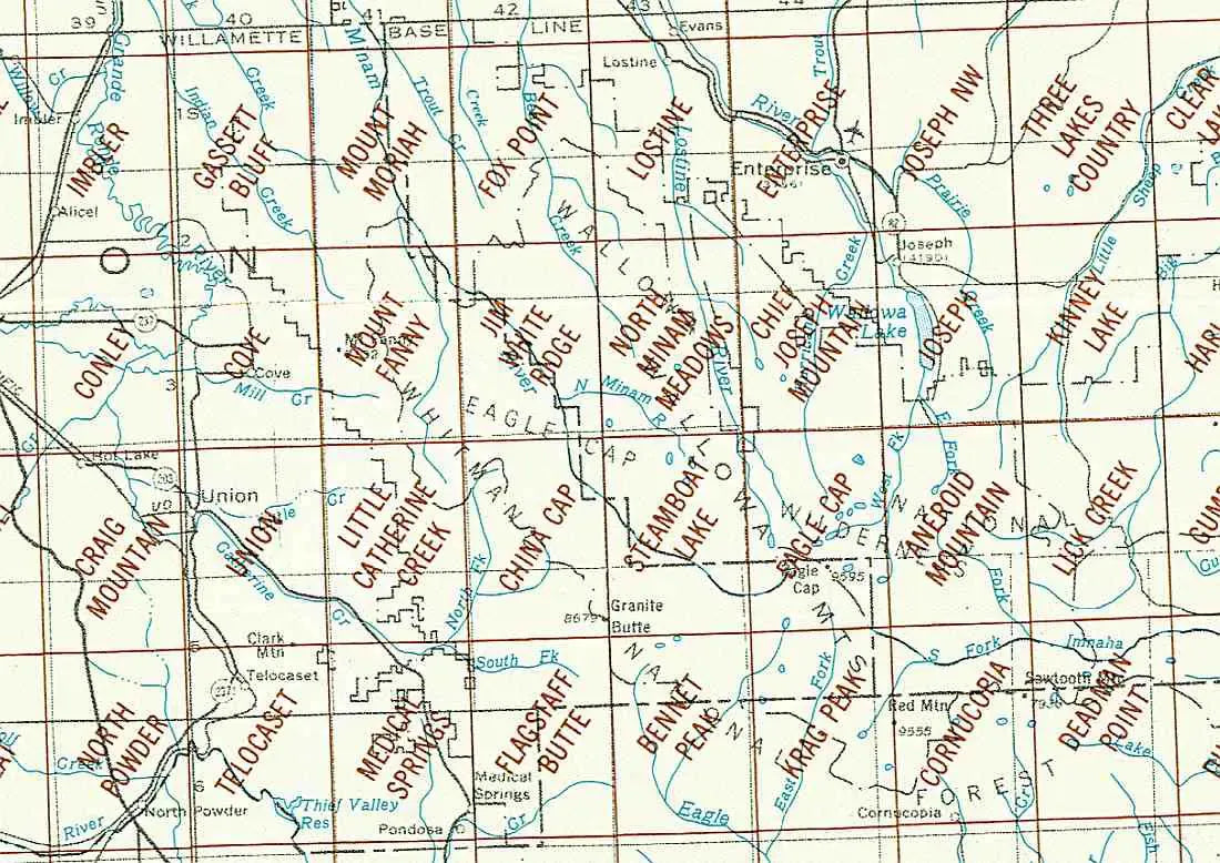 Enterprise Area 1:24K USGS Topo Maps
