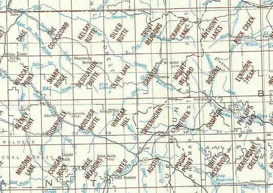 Bates Area 1:24K USGS Topo Maps