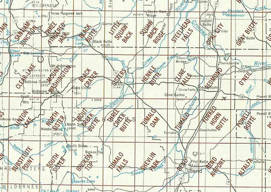 Bend Area 1:24K USGS Topo Maps