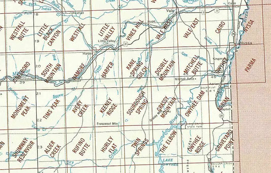 Vale Area 1:24K USGS Topo Maps