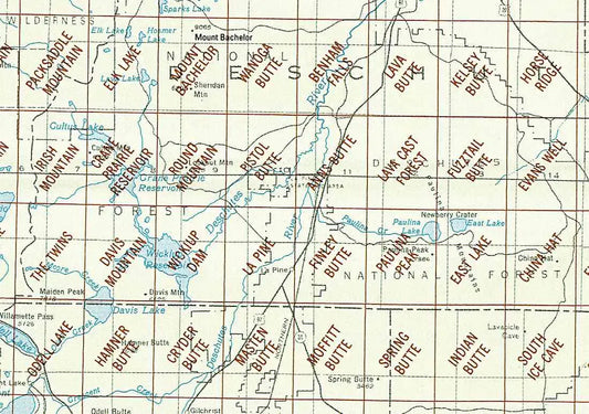 La Pine Area 1:24K USGS Topo Maps