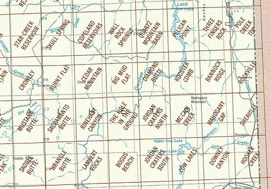 Mahogany Mountain Area 1:24K USGS Topo Maps