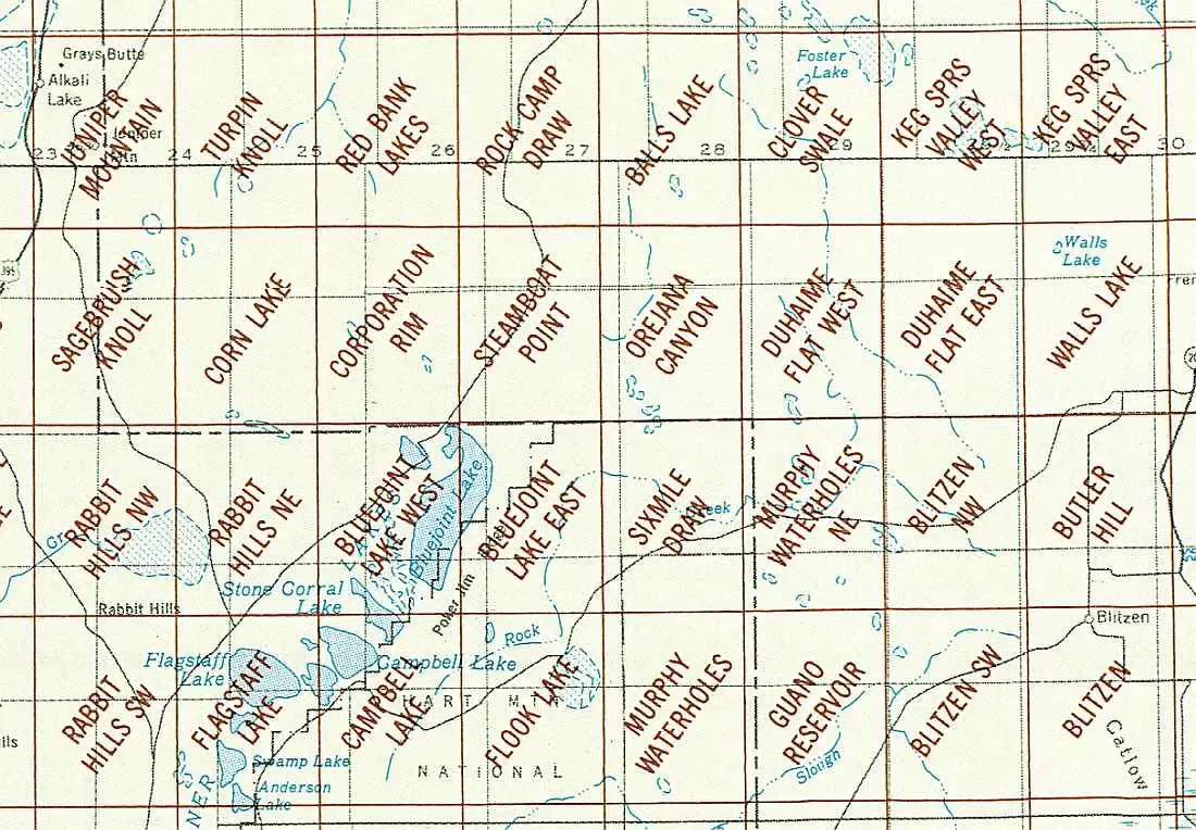 Bluejoint Lake Area 1:24K USGS Topo Maps