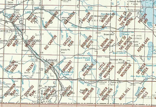 Medford Area 1:24K USGS Topo Maps
