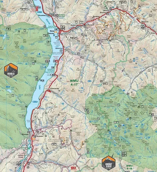 West Kootenay Backroads Map