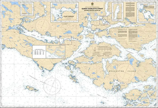 Canadian Chart 3547, Queen Charlotte Strait (Eastern Portion)