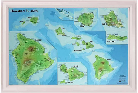 Hawaii Raised Relief Map
