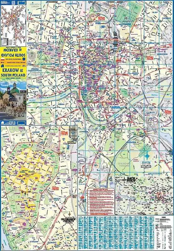 Krakow & South Poland Travel Map