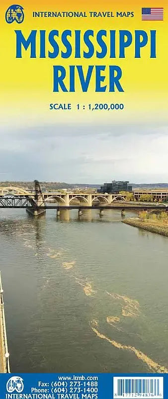 Mississippi River Travel & Reference Map
