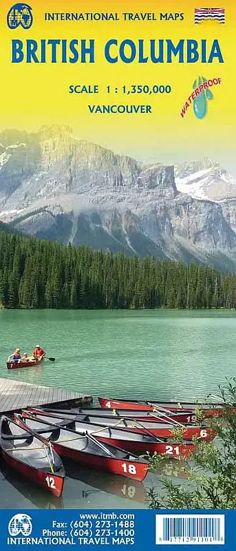British Columbia Travel Map