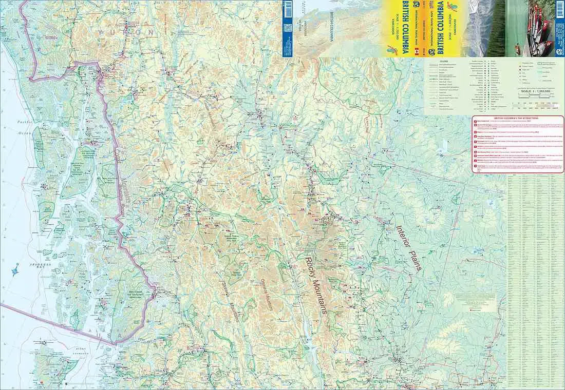 British Columbia Travel Map