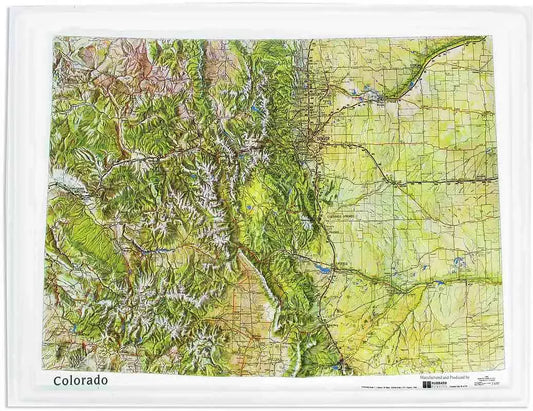Colorado Raised Relief Map