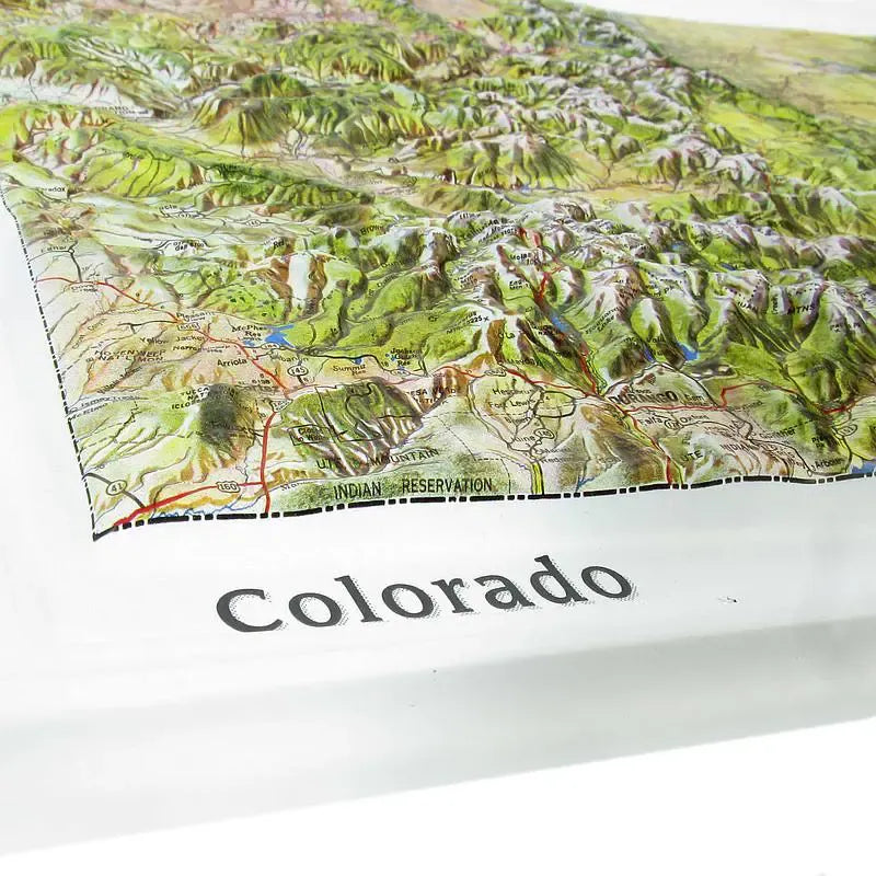 Colorado Raised Relief Map