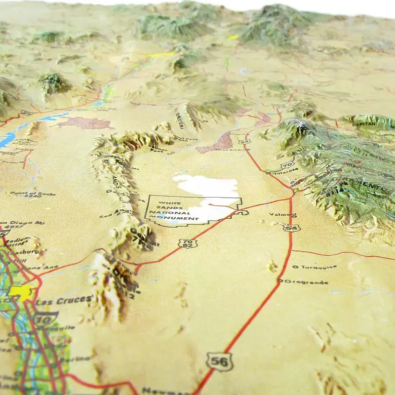 New Mexico Raised Relief Map