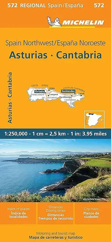 Spain Northwest Map - Asturias Region