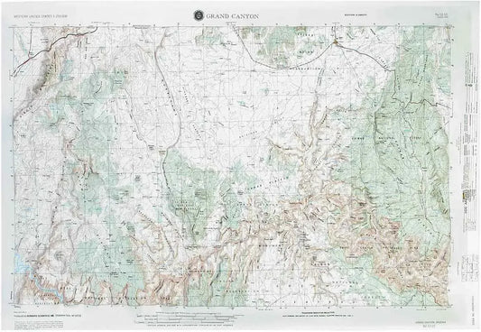 Grand Canyon Regional Raised Relief Map