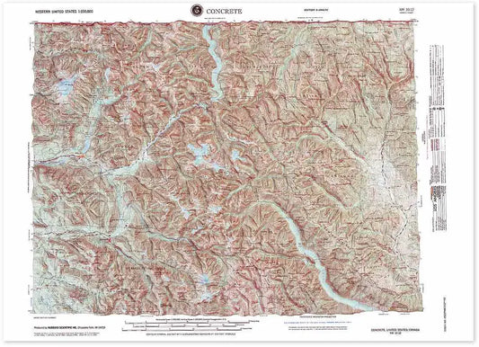 Concrete Raised Relief Map