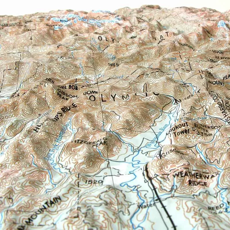 Seattle Raised Relief Map