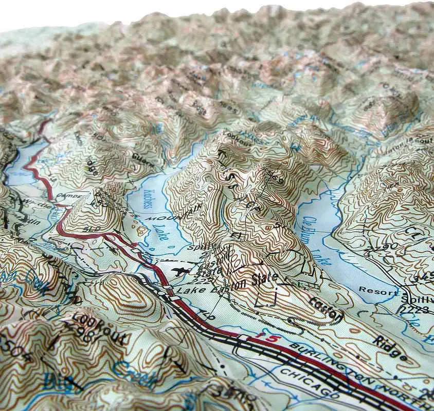 Wenatchee Raised Relief Map