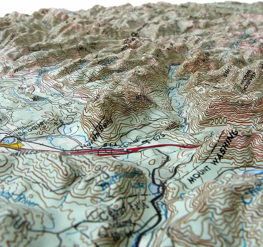 Wenatchee Raised Relief Map