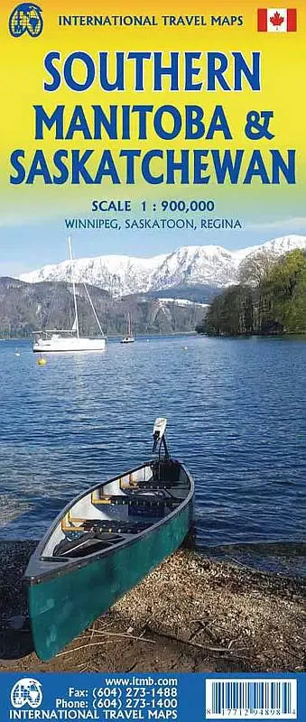 Saskatchewan & Manitoba Travel Map
