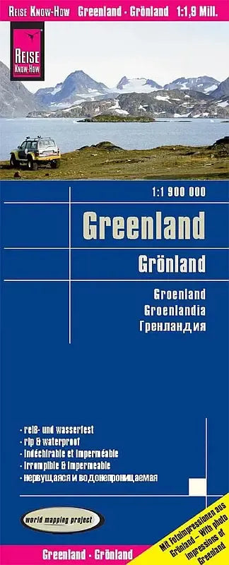 Greenland Reference & Travel Map By RKH