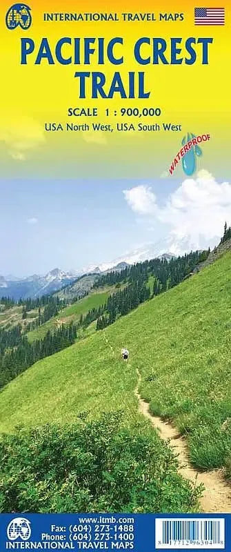 Pacific Crest Trail Travel Map